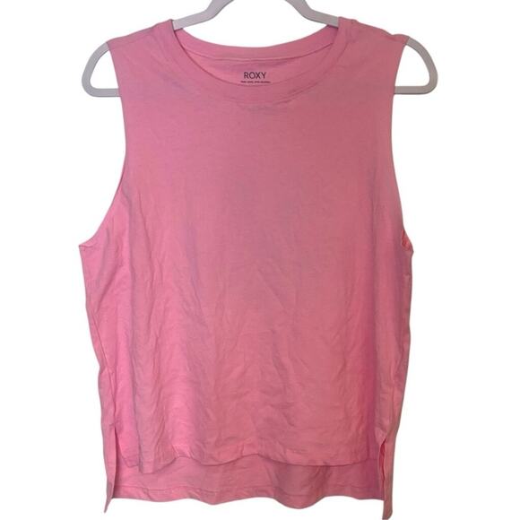 Roxy Pink Pineapple Graphic Tank Top M Bocas Del Toro Muscle Tee - Picture 1 of 3